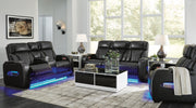 Ashley Furniture Boyington living room set featuring a sofa and armchair with plush cushions and neutral fabric upholstery.