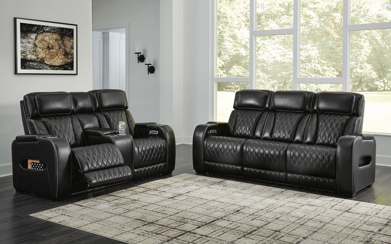 Ashley Furniture Boyington living room set with sofa and armchair, featuring beige upholstery and wooden legs, stylish home furniture.
