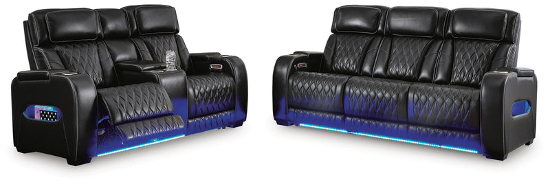 Ashley Furniture Boyington living room set with sofa and armchair, featuring plush cushions and stylish upholstery.