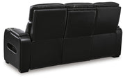 Boyington Ashley Furniture living room set with a sofa and armchair, featuring neutral upholstery and wooden legs.
