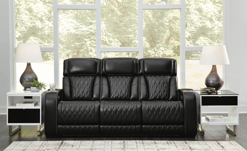 Ashley Furniture Boyington living room set with plush sofas and matching armchair in neutral fabric, stylish and comfortable.