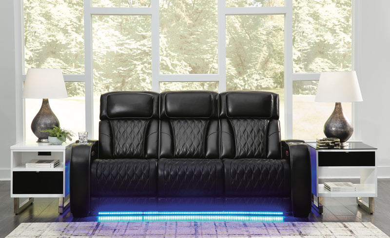 Ashley Furniture Boyington living room set featuring a sofa and loveseat with plush cushions and modern design.