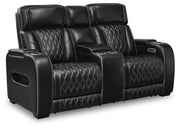 Ashley Furniture Boyington living room set with plush sofa and matching armchair, shown from an angled view.