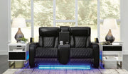 Ashley Furniture Boyington living room set with sofa and armchair in a modern design, featuring neutral fabric upholstery.