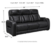 Boyington Ashley Furniture living room set with plush sofa and armchair in a modern design, shown in a cozy living space.