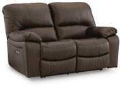 Ashley Furniture Leesworth living room set with sofa and loveseat, shown from an angled view with plush cushions and modern design.