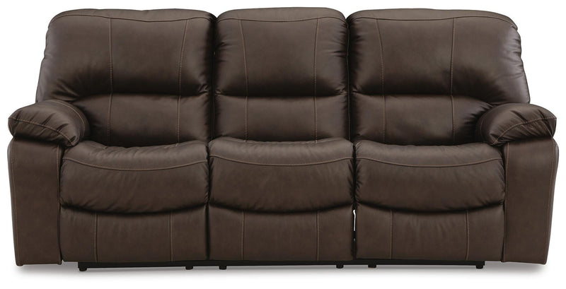 Ashley Furniture Leesworth living room set featuring a sofa and armchair with neutral upholstery and modern design.