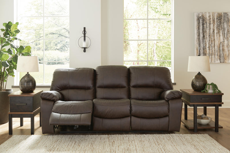 Ashley Furniture Leesworth living room set with sofa and loveseat in neutral upholstery, modern design, and plush cushions.