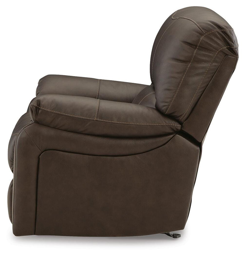 Ashley Furniture Leesworth living room set with a sofa and armchair, featuring neutral upholstery and modern design.