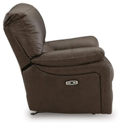 Ashley Furniture Leesworth living room set with sofa and armchair, featuring neutral fabric upholstery and modern design.