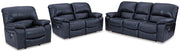Ashley Furniture Leesworth living room set with sofa and armchair in a stylish, modern design, shown in a cozy living space.