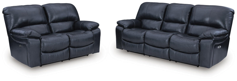 Ashley Furniture Leesworth living room set with plush sofa and matching armchair in neutral fabric, stylish and comfortable.