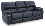 Ashley Furniture Leesworth living room set featuring a sofa and loveseat with beige upholstery and modern design.
