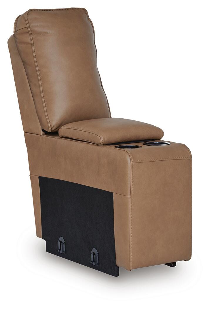 Ashley Furniture DeepWakes power reclining sectional with chaise, showing a modern section with plush cushions and reclining feature.
