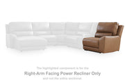 Ashley Furniture DeepWakes reclining sectional sofa chaise with plush cushions and modern design, shown in a living room setting.