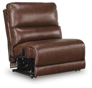 Ashley Furniture DeepWakes power reclining sectional with chaise, showing a stylish sectional sofa with reclining seats and chaise lounge.