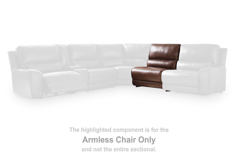 DeepWakes Ashley Furniture reclining sectional sofa chaise with plush cushions and modern design, shown in a cozy living room setting.