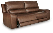 Ashley Furniture DeepWakes reclining living room set with open sectional and plush cushions, shown from an angled view.
