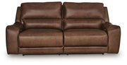 Ashley Furniture DeepWakes reclining living room set with plush cushions and a modern design, shown from a head-on angle.
