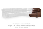 Ashley Furniture DeepWakes power reclining sectional with chaise, featuring plush cushions and a modern design.