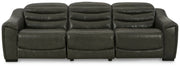 Ashley Furniture Center Line living room set with sofa and loveseat in neutral fabric, modern design, and plush cushions.