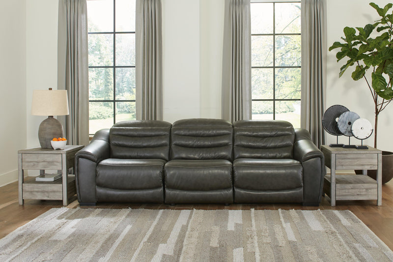 Ashley Furniture Center Line living room set with sofa and matching chairs, stylish upholstery and modern design.