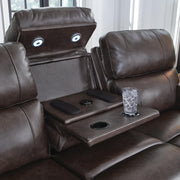 Ashley Furniture Crossplex living room set with plush sofa and armchair, featuring neutral upholstery and modern design details.