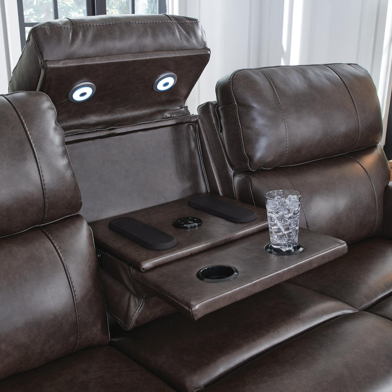 Ashley Furniture Crossplex living room set with plush sofa and armchair, featuring neutral upholstery and modern design details.