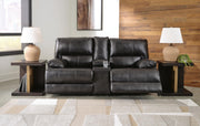 Open view of Ashley Furniture Mountainous Living Room Set, featuring plush sofas and armchairs in a modern, cozy design.