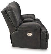 Ashley Furniture Mountainous Living Room Set with sofa and armchair featuring plush cushions and modern design.