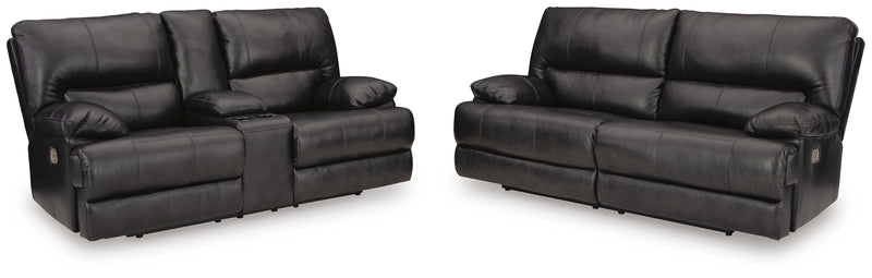 Ashley Furniture Mountainous Living Room Set with plush sofa and matching chairs, featuring neutral upholstery and modern design.