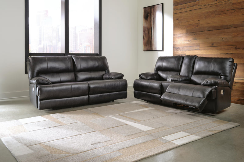 Ashley Furniture Mountainous Living Room Set with sofa and armchairs, featuring plush cushions and mountain-inspired design.