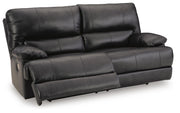 Ashley Furniture Mountainous Living Room Set includes a sectional sofa and armchair with plush cushions and modern design.
