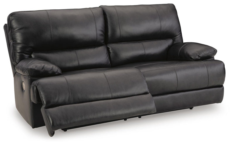 Ashley Furniture Mountainous Living Room Set includes a sectional sofa and armchair with plush cushions and modern design.