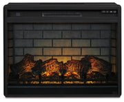 Wittenmyer 72-inch TV stand with electric fireplace by Ashley Furniture, featuring a modern wood finish and integrated heating element.