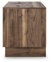 Ashley Furniture Zadilyn 72-inch TV stand with built-in electric fireplace, showcasing a modern design with storage compartments and a cozy glow.