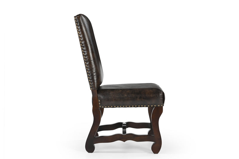 York Leather dining chairs