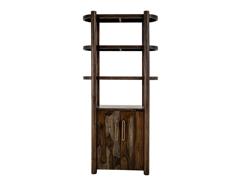 Black Balam Wall Unit, TV Stand 80" with Electric Fireplace Insert
