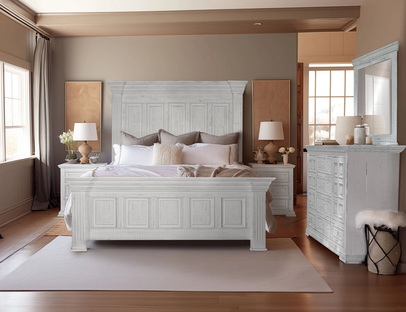 Terra White Queen Bed