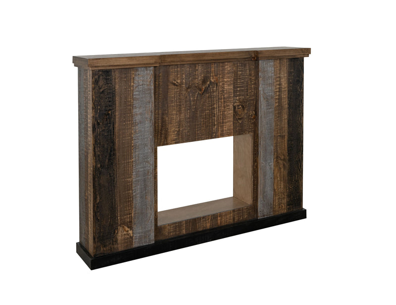 Loft Brown Matel Fireplace