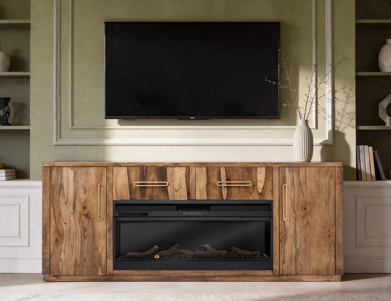 Balam, TV Stand w/Electric Fireplace