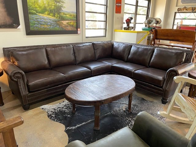 Mayo 4300 Series All-Leather Sectional Clearance Deal