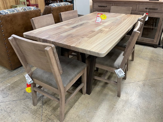 Natural Parota Collection 7pc Dining Set