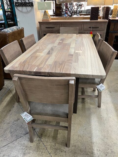 Natural Parota Collection 7pc Dining Set