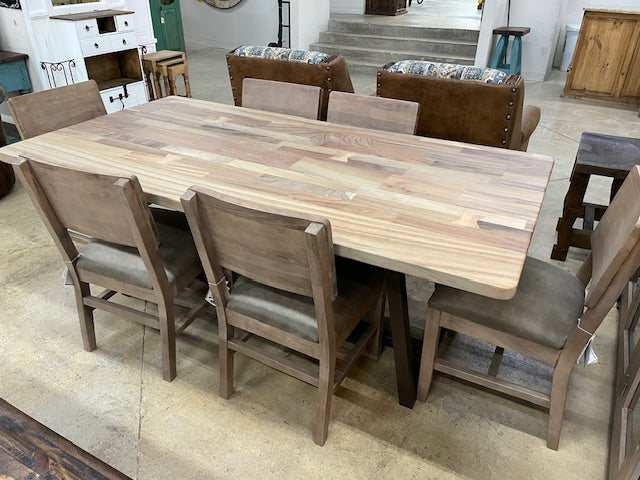 Natural Parota Collection 7pc Dining Set