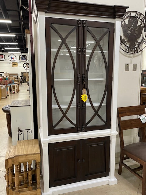 Compass Collection Display Cabinet with Glass Doors