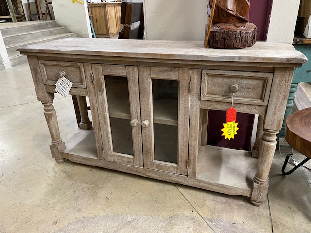 Aruba Collection Sofa Table Driftwood Finish