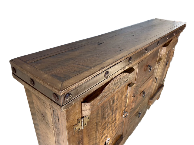 60" Gothic Buffet: Authentic Mexican Sideboard