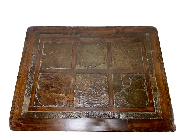 Ox Yoke Coffee Table w/Slate