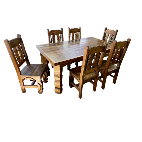 Reclaimed wood dining set